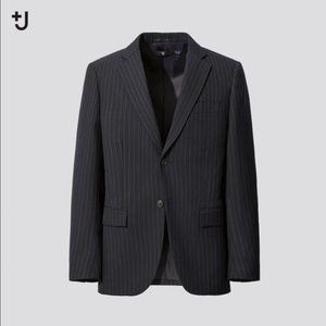 Uniqlo +J Wool Blend Tailored Jacket Dark Navy Size M